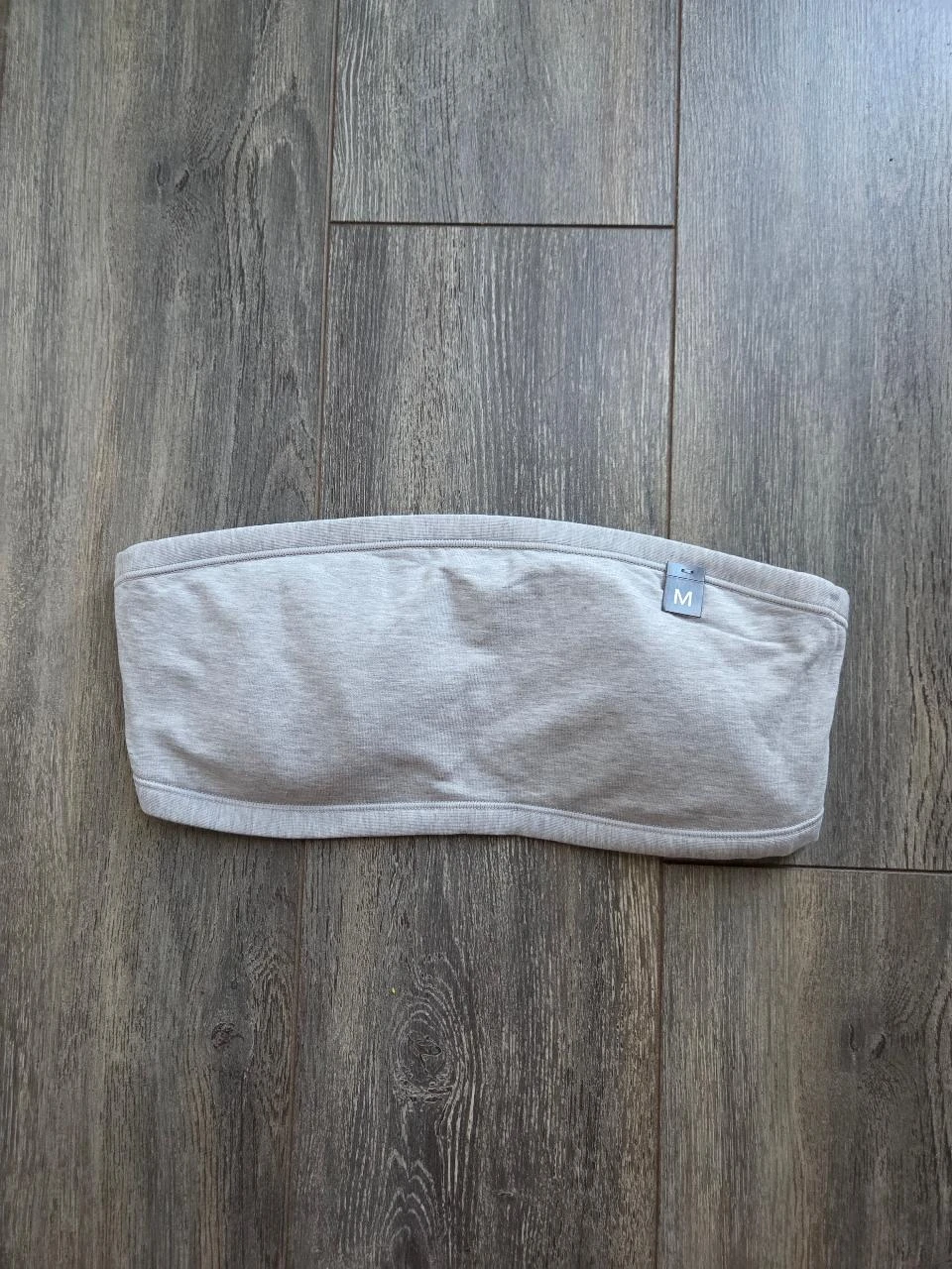 Etam grijze gestreepte bandjesloze beha met blote rug, onzichtbaar, comfort, maat M, nieuw – photo 2